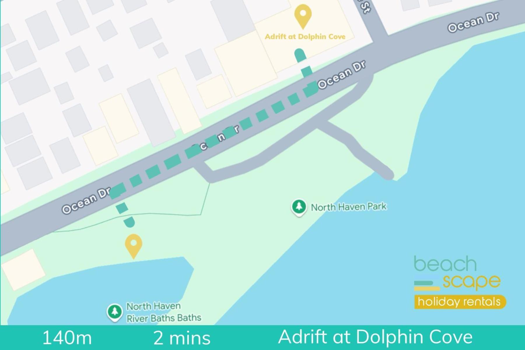 Adrift At Dolphin Cove Apt 5 - Riverfront Modern Северен Хейвън Екстериор снимка